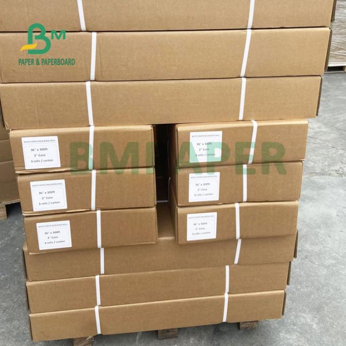 20lb ρόλος εγγράφου σχεδιαστών CAD για τον εκτυπωτή 36» Χ 150 Inkjet σαφής εικόνα ποδιών