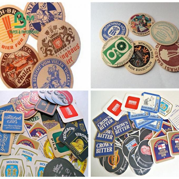 Πίνακας 0.7mm Beermat έγγραφο ακτοφυλάκων 1.2mm 1.5mm άσπρο απορροφητικό