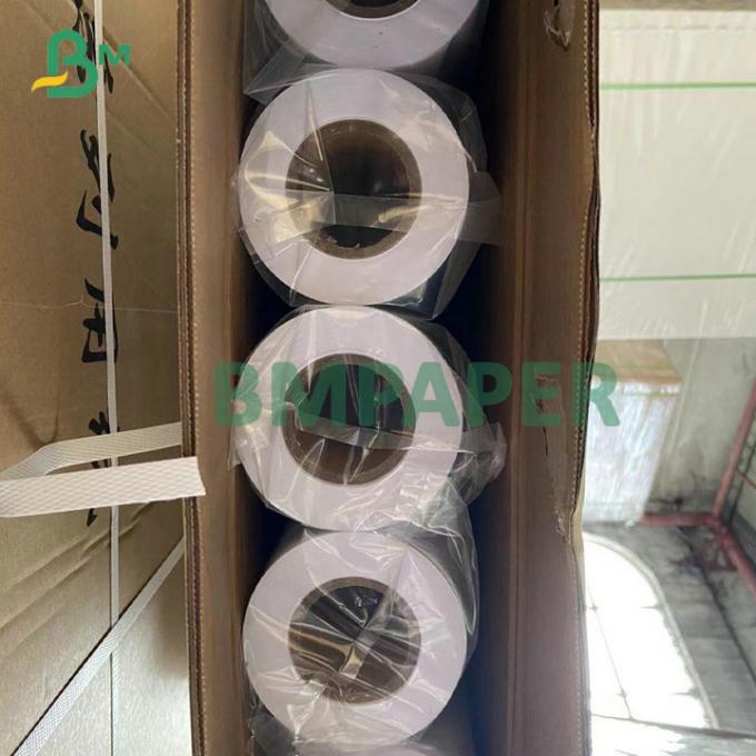 2» ρόλος 24» Χ 300ft δεσμών CAD εγγράφου 20# εφαρμοσμένης μηχανικής Inkjet πυρήνων άσπρος