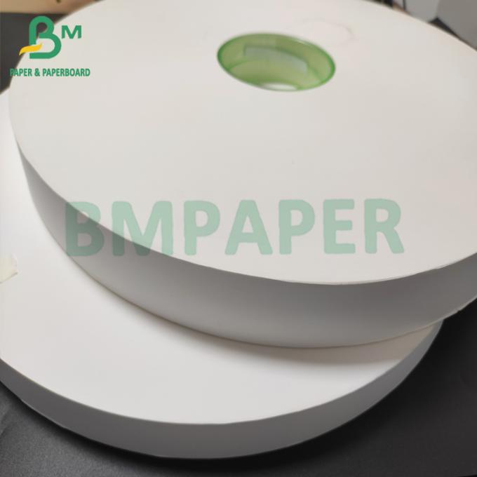 Τα ασφαλή 24gsm μέτρα χρώματος 27mm X 6000 εγγράφου περικαλυμμάτων αχύρου τροφίμων άσπρου κυλούν