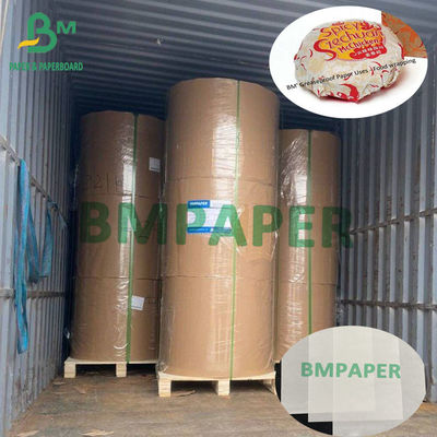 30g-80g Greaseproof White Paper Roll Υψηλής ποιότητας συσκευασία τροφίμων Master Roll