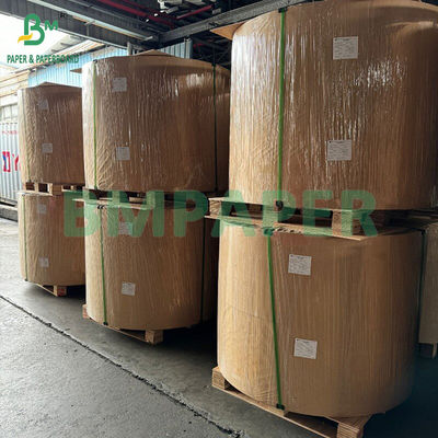 50gm 60gm Έναπλευρο Λάμψη Καφέ Χάρτη Kraft για συσκευασία τροφίμων