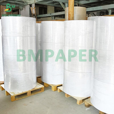 Μαύρο Χαρτί 55gsm 65gsm 75gsm 80gsm Top Coated Θερμικό Χαρτί Jumbo Roll