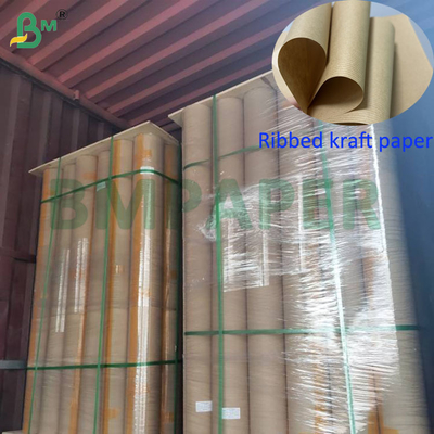 50g 60g 1 Όψη MG Καφέ Ριγωτό Χαρτί Kraft Για Συσκευασία Τροφίμων 60cm Πλάτος