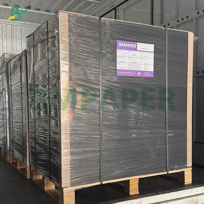280g 300g Παρθένο ξύλο Λάμψη μαύρη χαρτόνι για χειροποίητο DIY