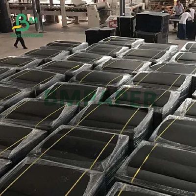 Μαύρο ζαρωμένο πάχος χαρτονιού 110gsm 120gsm 150gsm εγγράφου φλαούτων Ε Φ