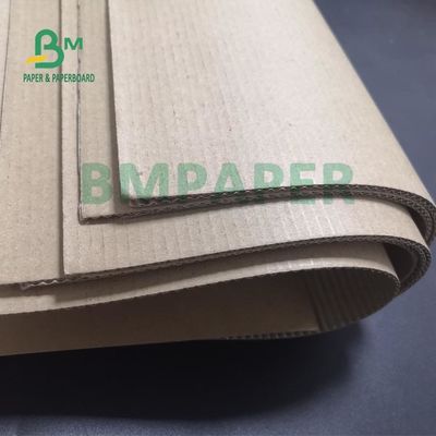 140gsm + τυπωμένος 170gsm ενιαίος τοίχος σε κυματοειδές πανό για το φλάουτο μανικιών Ε καφέ
