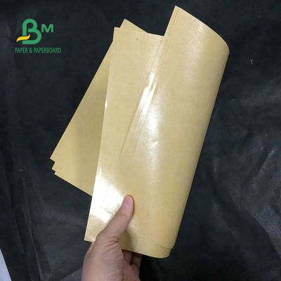 Καφετής πίνακας σκαφών της γραμμής της Kraft Oilproof, ρόλοι ντυμένου εγγράφου PE για τα τρόφιμα που τυλίγουν 70gsm 80gsm 90gsm