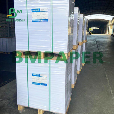 Άσπρο C2S στιλπνό έγγραφο 120g 635 X 965mm μεταλλινών για τις ευχετήριες κάρτες
