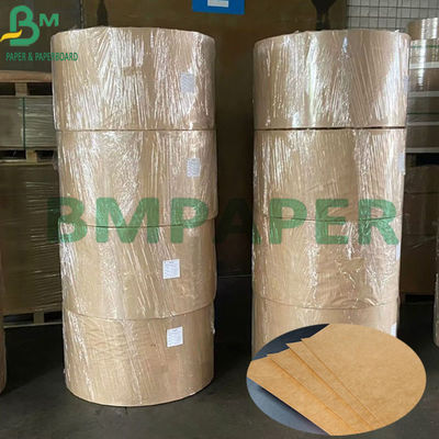 140g + 15g ένα δευτερεύων βαθμός τροφίμων επιστρώματος PE η καφετιά Kraft Papel για τη συσκευασία τροφίμων