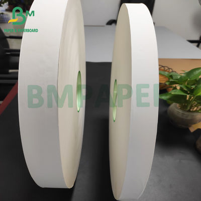 Τα ασφαλή 24gsm μέτρα χρώματος 27mm X 6000 εγγράφου περικαλυμμάτων αχύρου τροφίμων άσπρου κυλούν