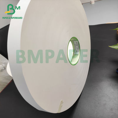 Τα ασφαλή 24gsm μέτρα χρώματος 27mm X 6000 εγγράφου περικαλυμμάτων αχύρου τροφίμων άσπρου κυλούν