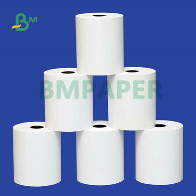 55gr 80x80mm θερμικός ρόλος εγγράφου καταλόγων μετρητών 57x40mm για την τράπεζα POS