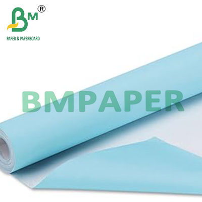 80g 24&quot; X 150ft Μπλε χαρτί σχεδιασμού με λευκή πλάτη για μηχανικά σχέδια