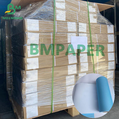 Α0 Α1 80gms Γαλάζιο έντυπο χαρτί λευκή πλάτη 50 μέτρα ρόλο 2 ιντσών πυρήνες, 5 PCs ένα κουτί