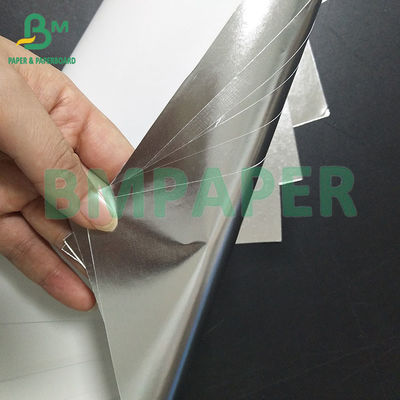 Ανθεκτικό στην υγρασία και αδιάβροχο Ασημένιο Αλουμινωμένο Μεταλισμένο Χαρτί για την Τύπο Χαρτιού Ετικέτας Μπύρας