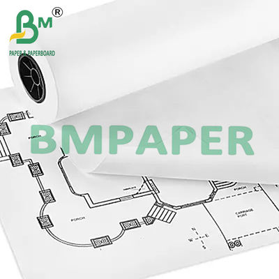 24&quot; X 150ft 20lb White Bond Paper CAD Inkjet Rolls για Μηχανικά Σχέδια