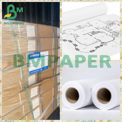 24&quot; X 150ft 20lb White Bond Paper CAD Inkjet Rolls για Μηχανικά Σχέδια