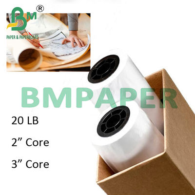 24&quot; x 150ft 2&quot; Core 20lb χαρτί σχεδιασμού για CAD σχεδίαση 5 ρόλοι / περίπτωση
