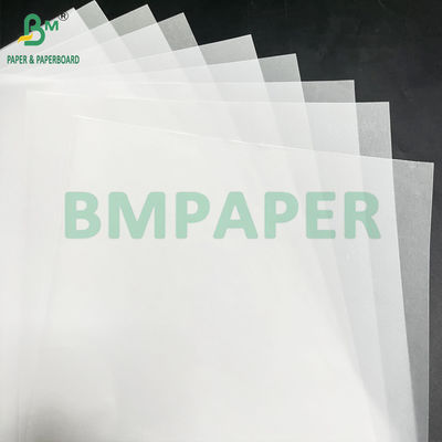 50 83 GSM Λιπαρό λευκό ημιδιαφανές ρολό χαρτιού μεταφοράς 880 mm x 40 m