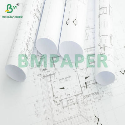 24' x 300ft 2' Core Inkjet Paper Bond Roll για εκτύπωση Σχέδιο διάταξης