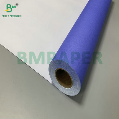 24' X 150ft Μία πλευρά μωβ μπλε 20lb CAD Bond Paper Roll 2' Core