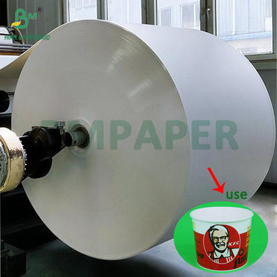 280gm + 15g PE επικαλυμμένο από μία πλευρά λευκό χαρτόνι για τηγανητό κοτόπουλο