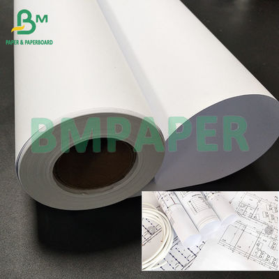 80GSM Χωρίς επίστρωση λευκό CAD Bond plotter Paper για κατασκευές
