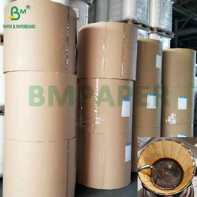 50gm φυσικό καφέ και λευκό χαρτί φίλτρου καφέ 500mm - 1500mm πλάτος