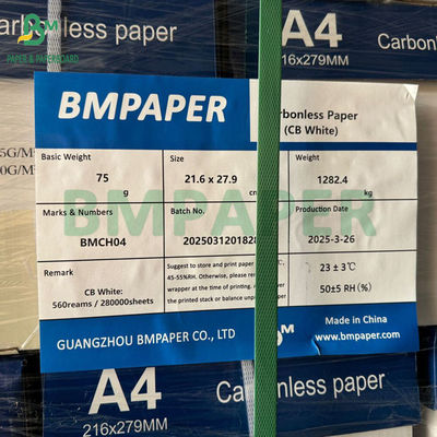 CB λευκό CF μπλε CFB ροζ 75GSM NCR χαρτιά 500 φύλλα ανά πακέτο 8,5 X 14 ιντσών