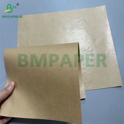 60gm 70gm 70x 100cm Καφέ Επιχρισμένο με 1 πλευρά Ραβδισμένο χαρτί Kraft για σακούλες συσκευασίας τροφίμων
