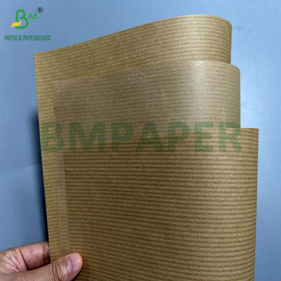 60gm 70gm 70x 100cm Καφέ Επιχρισμένο με 1 πλευρά Ραβδισμένο χαρτί Kraft για σακούλες συσκευασίας τροφίμων