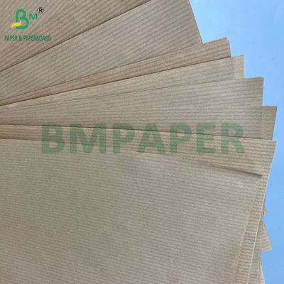 40GSM 50GSM 60GSM Στρογγυλοί χαρτιού Kraft με ραβδώματα 750MM 1000MM