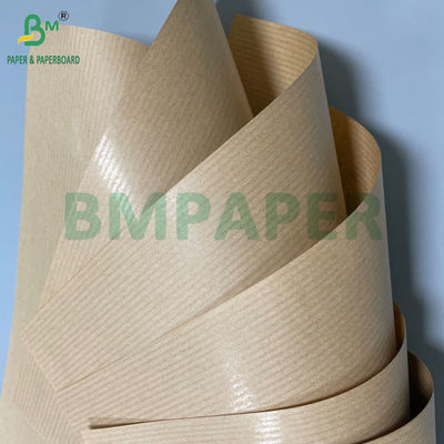 40GSM 50GSM 60GSM Στρογγυλοί χαρτιού Kraft με ραβδώματα 750MM 1000MM