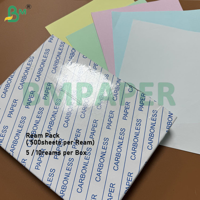 60gm 65gm Χωρίς άνθρακα αντίγραφο χαρτί 8.5 X 11inch CFB CF Καναρίνι χρώμα CCP χαρτί