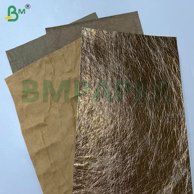 0.55mm 0.8mm 150cm πλάτος χρώμα χρυσό καφέ σπασμένο χαρτί σακρών για γυναίκες τσάντες