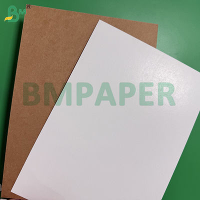 460gsm White Coated Board With Brown Kraft Back 35" x 47" Large Sheets