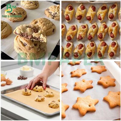 35gsm 40gsm Greaseproof Anti-sticking Parchment Paper Roll for Oven Use