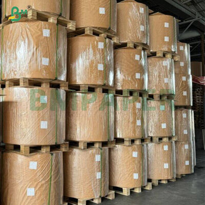 40gm Μία πλευρά γυαλιστερή καθαρή λευκή μηχανή γυαλιστερό χαρτί Kraft σε ρόλο