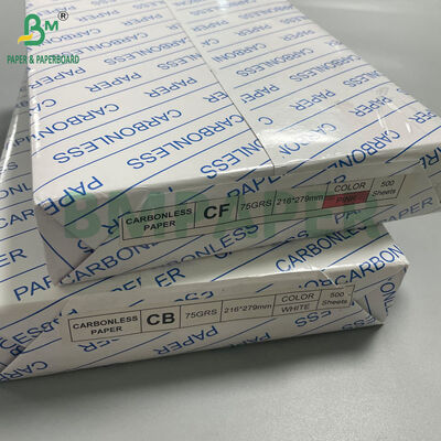 60GSM Φωτεινό λευκό CB CF Ακαρβονικό Χαρτί 216 x 279 mm για εκτύπωση με λέιζερ