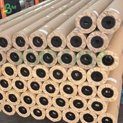 80g 70g Διάτρητο καφέ χαρτί κραφτ 72 ιντσών 90 ιντσών x 100m ρολά