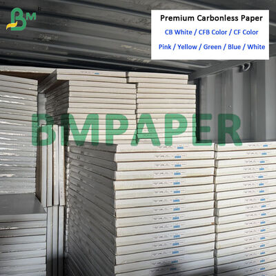 Ream Pack NCR Carbonless Αντιγραφικό Χαρτί 70gsm CFB Ροζ CF Κίτρινο με Λευκή Πλάτη 61 X 86 cm