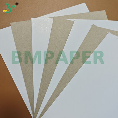 0.5mm Ανθεκτικό Επικαλυμμένο Μονής Όψης με Γκρι Πίσω Όψη Duplex Χαρτόνι
